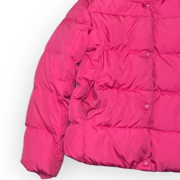 Gap kids bright pink down filled puffer winter coat size XL - Picture 4 of 14